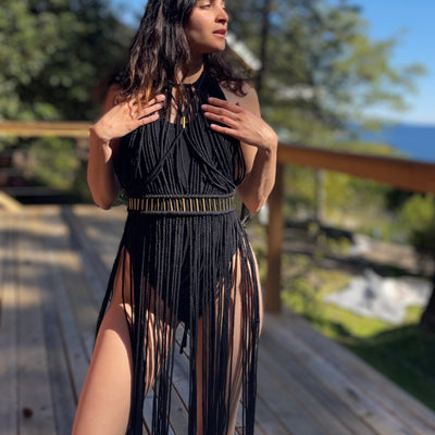 Black Coachella Festival Dress