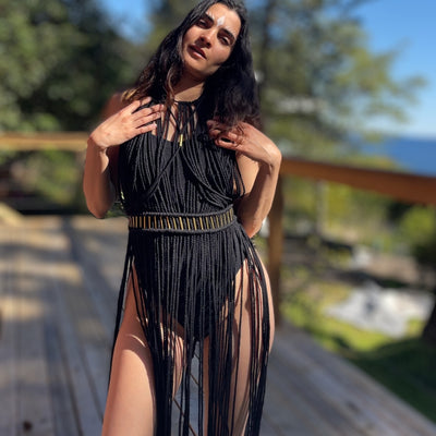 Black Coachella Festival Dress