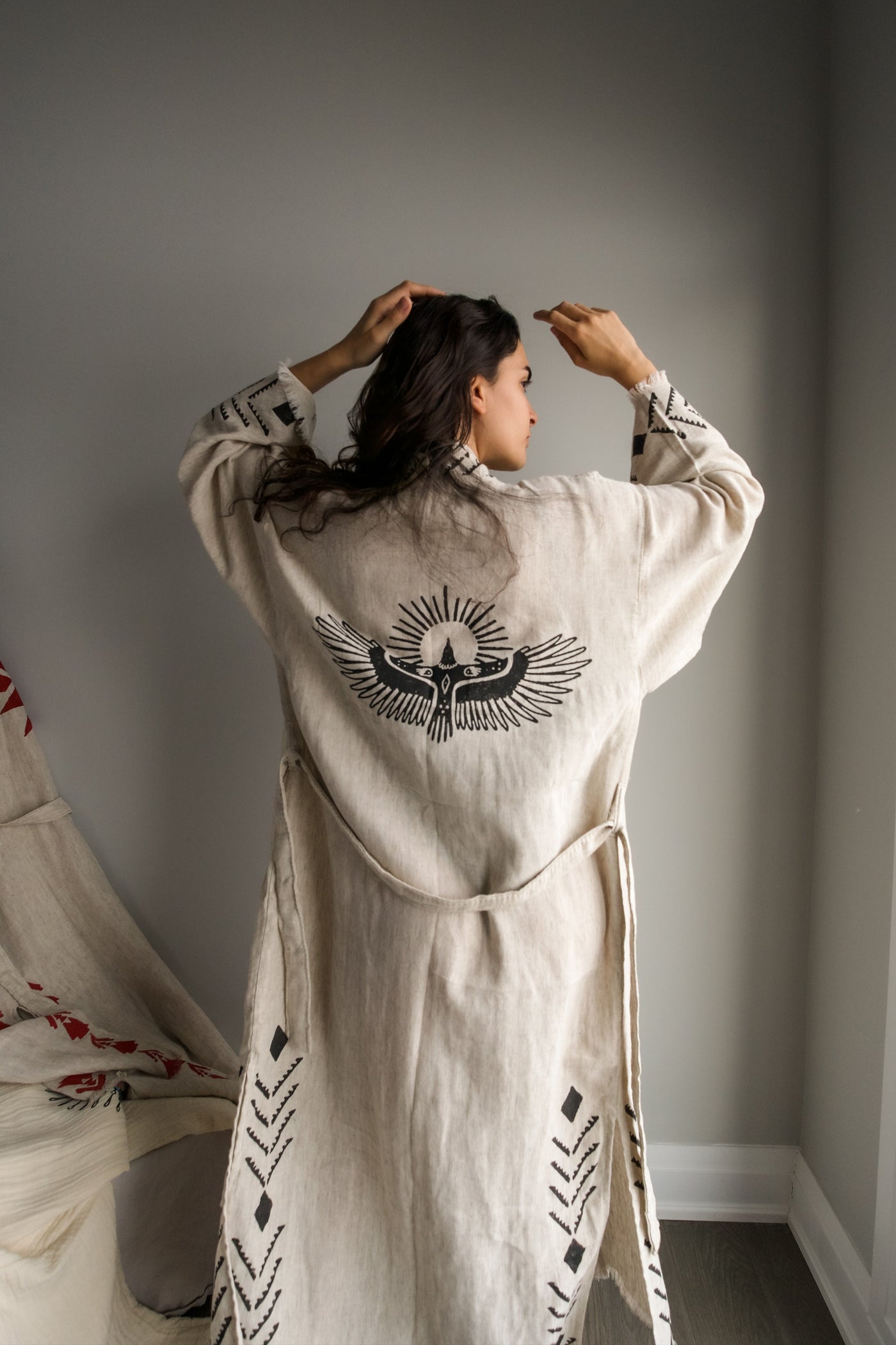 Luxury Handmade Organic Hemp Kimono
