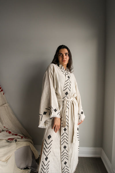 Luxury Handmade Organic Hemp Kimono