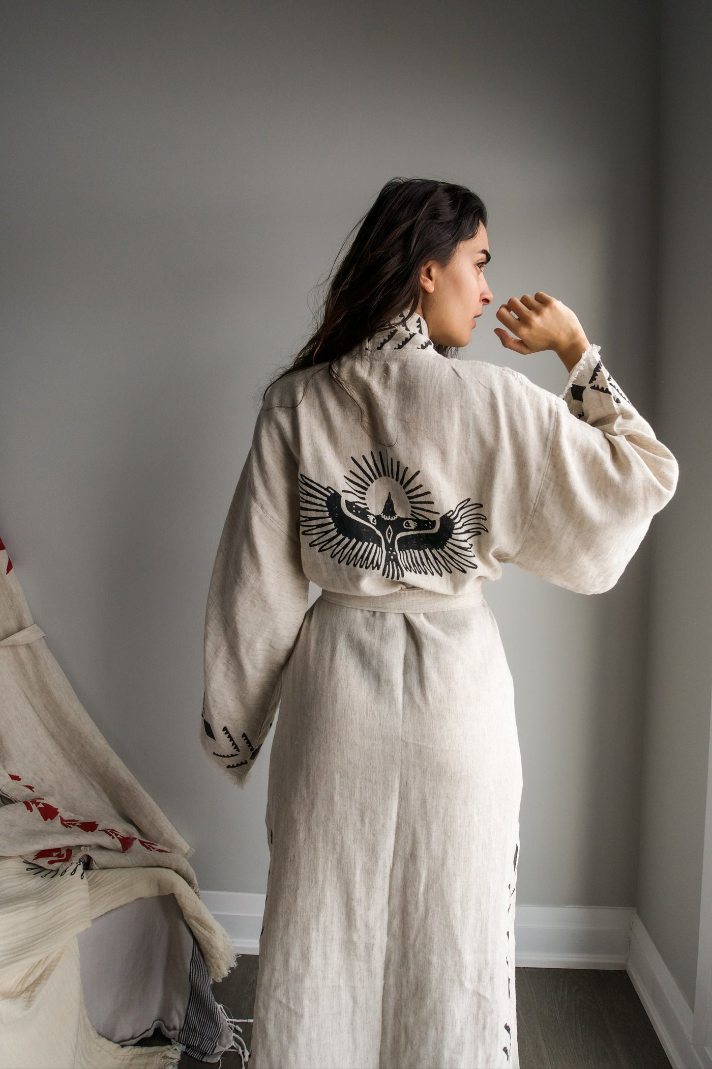 Luxury Handmade Organic Hemp Kimono