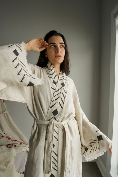 Luxury Handmade Organic Hemp Kimono