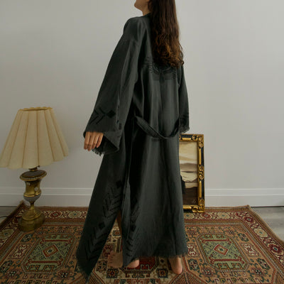 Organic Dark Green Cotton Soft Bathrobe