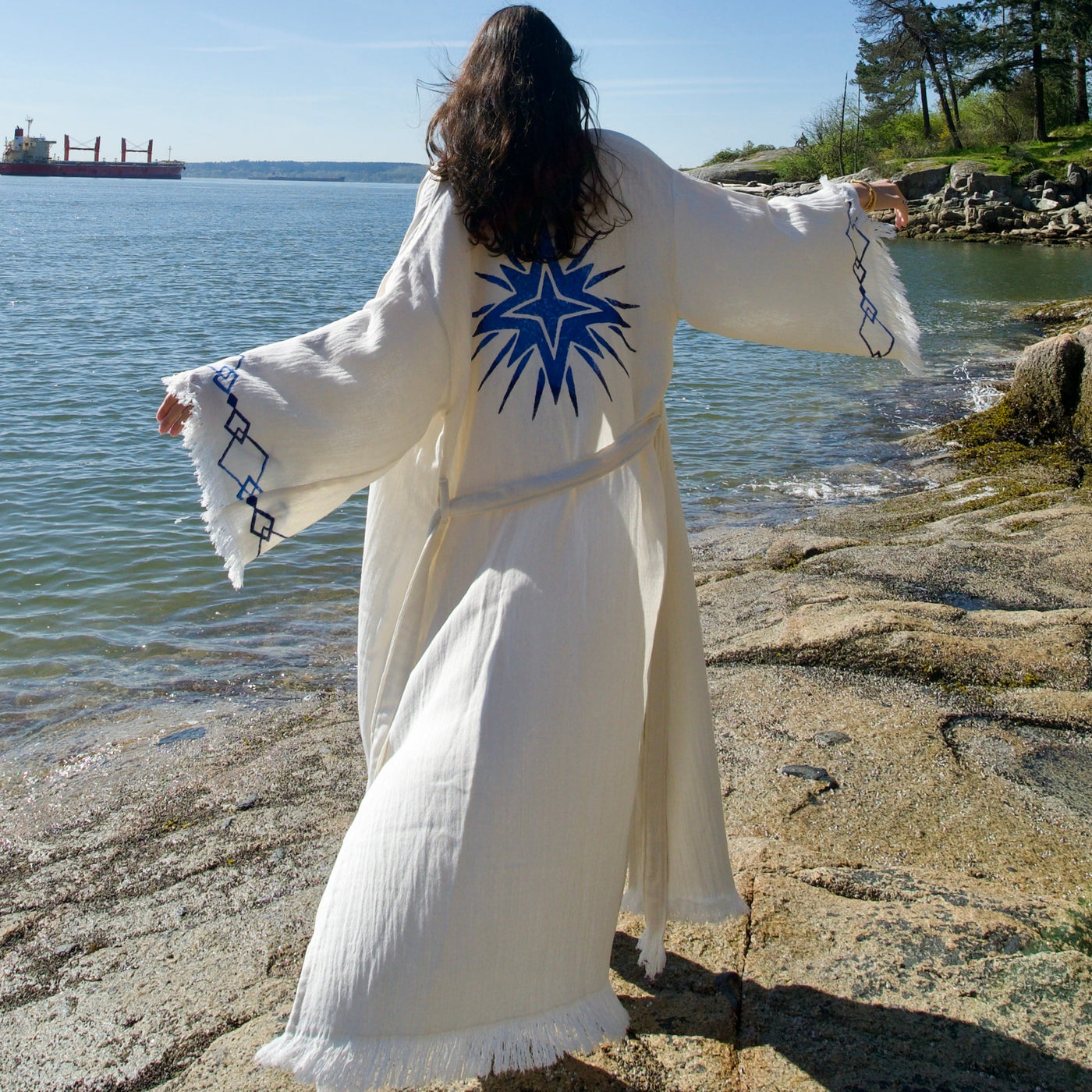 Luxury Handmade Organic Cotton Kimono