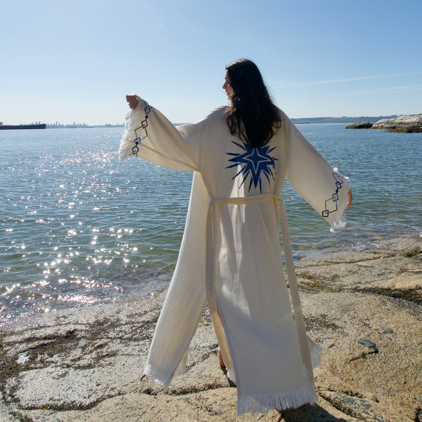 Luxury Handmade Organic Cotton Kimono