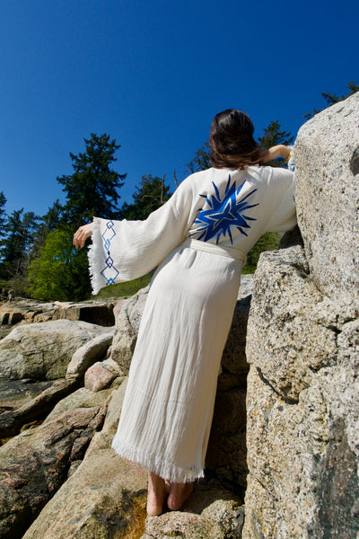Luxury Handmade Organic Cotton Kimono