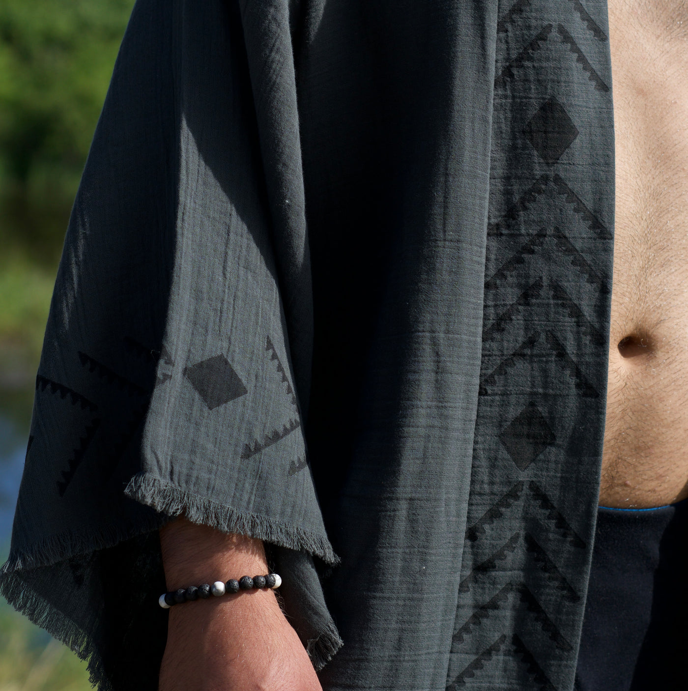 Man's Luxury Handmade Organic Hemp Kimono