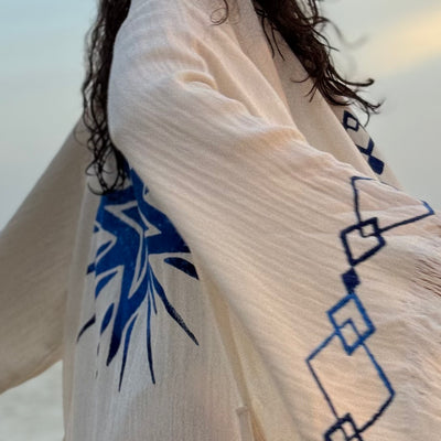Luxury Handmade Organic Cotton Kimono