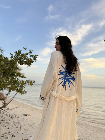 Luxury Handmade Organic Cotton Kimono