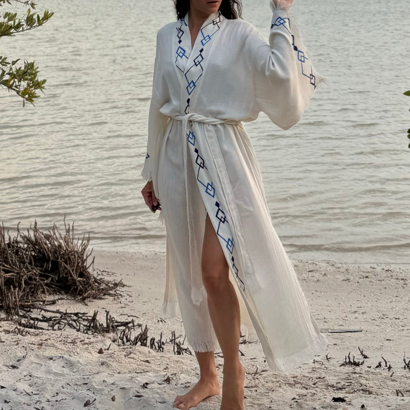 Luxury Handmade Organic Cotton Kimono