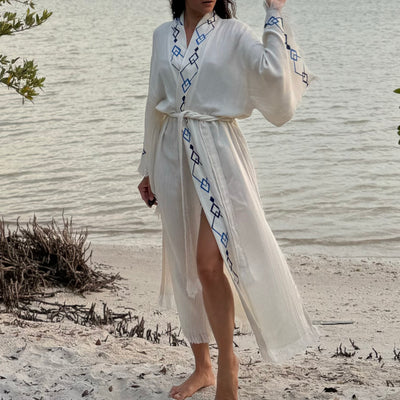 Luxury Handmade Organic Cotton Kimono