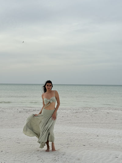 Boho Maxi Cotton Flowy Skirt