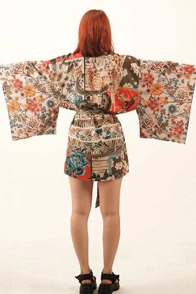 Japanese Botanical Robe Kimono